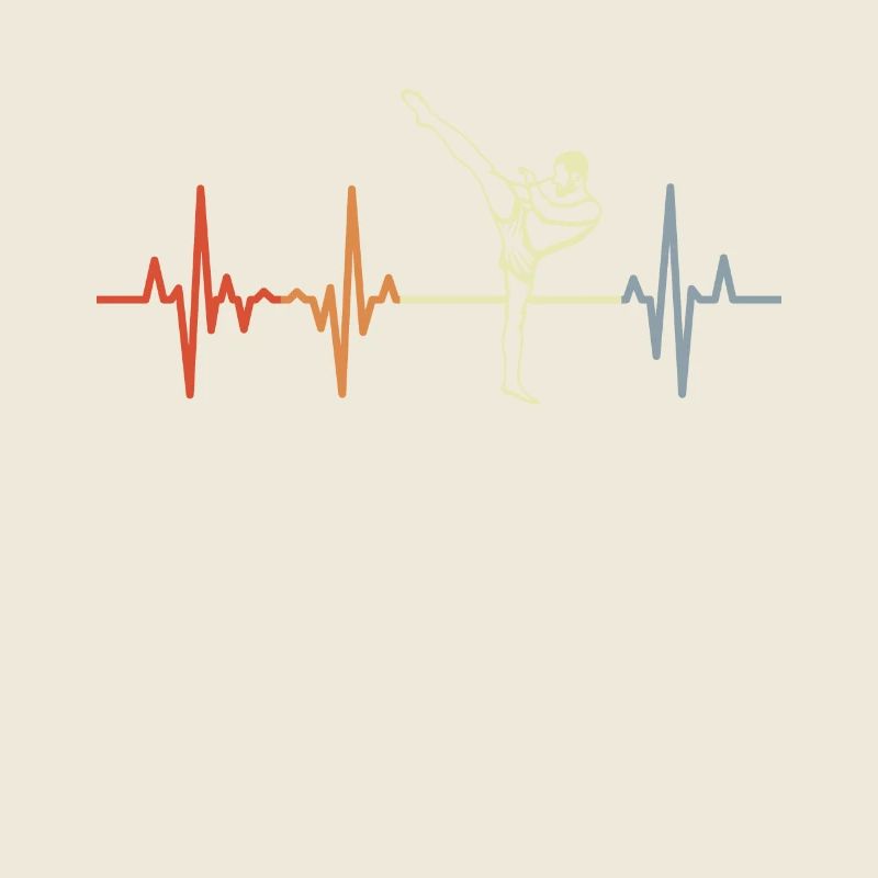 Palpitations cardiaques de kickboxeur vintage
