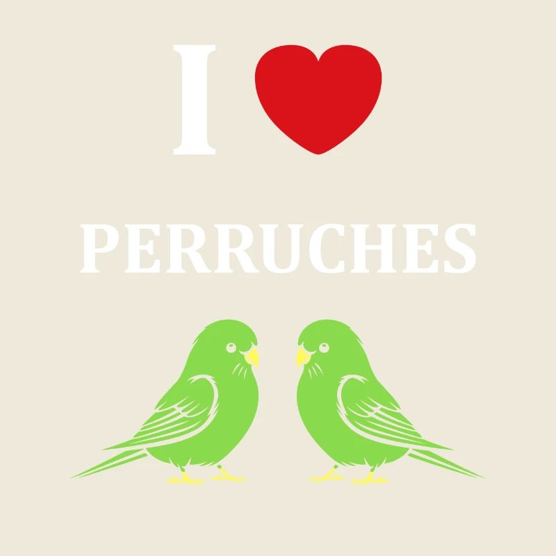 Oiseaux perruches humour petite perruche