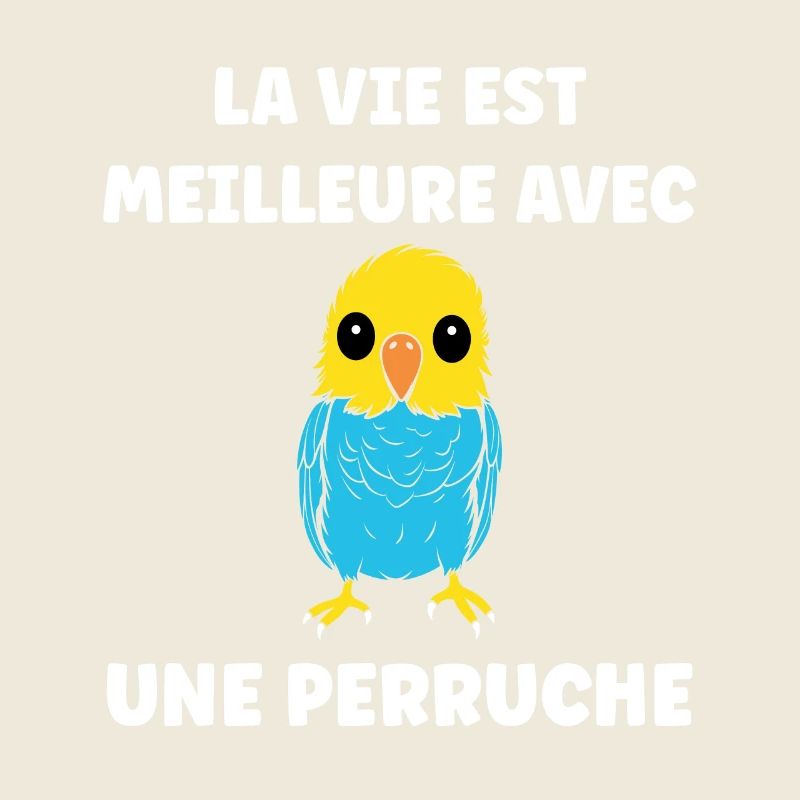 Oiseaux perruches humour petite perruche