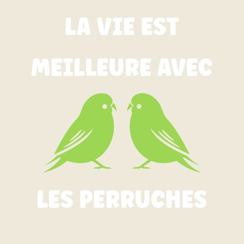 Oiseaux perruches humour petite perruche