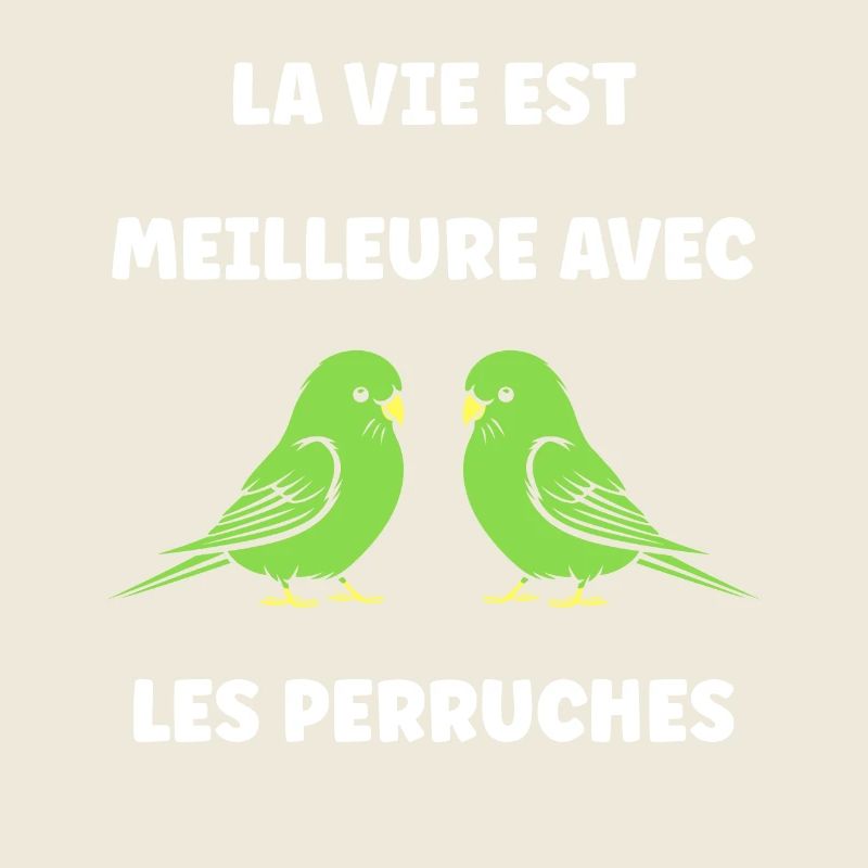 Oiseaux perruches humour petite perruche