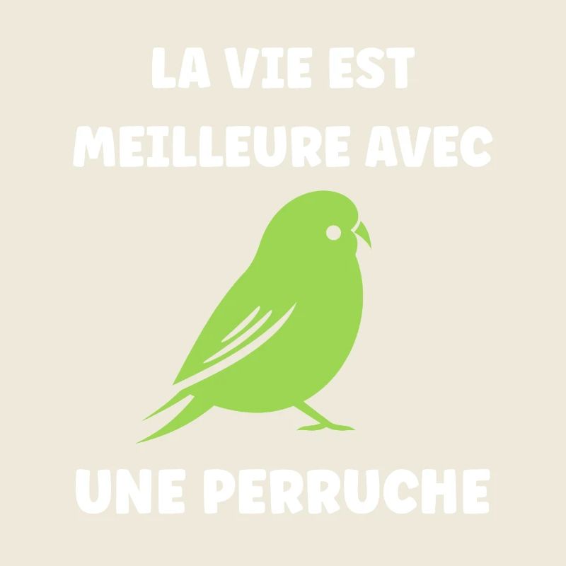 Oiseaux perruches humour petite perruche