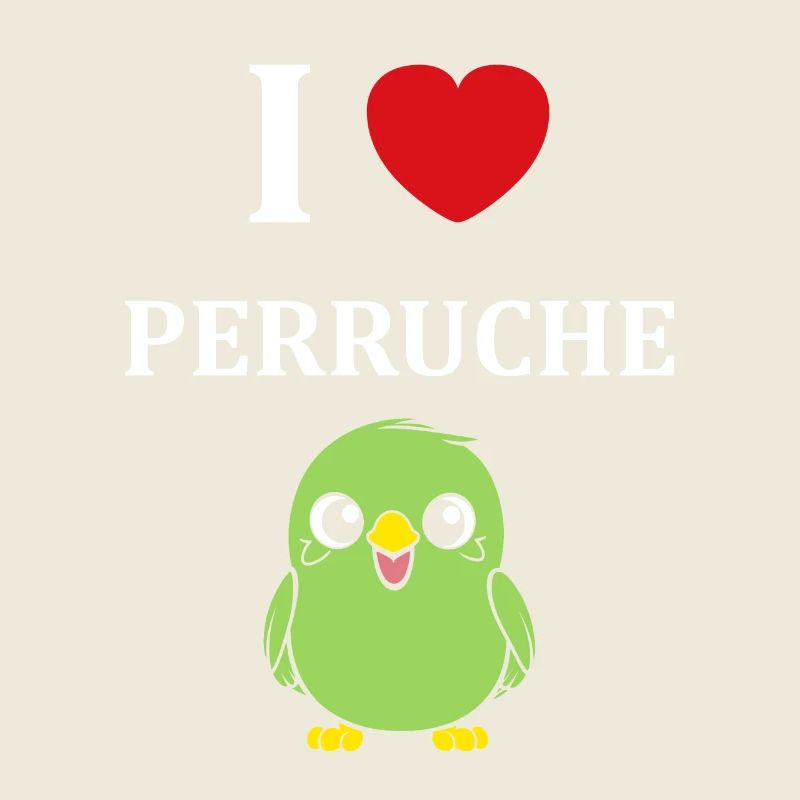 Oiseaux perruches humour petite perruche