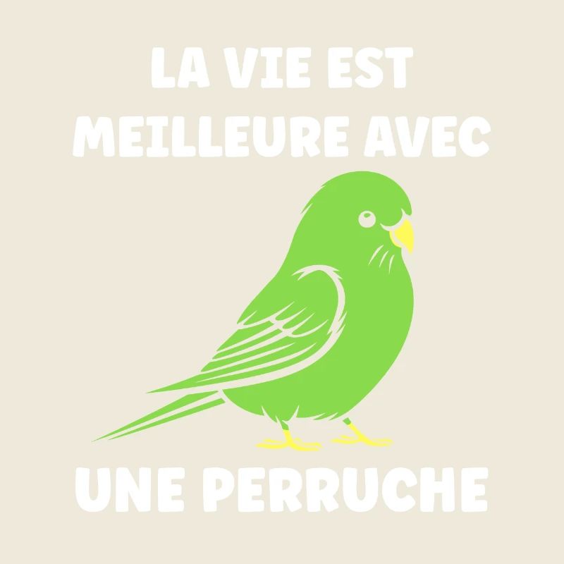 Oiseaux perruches humour petite perruche