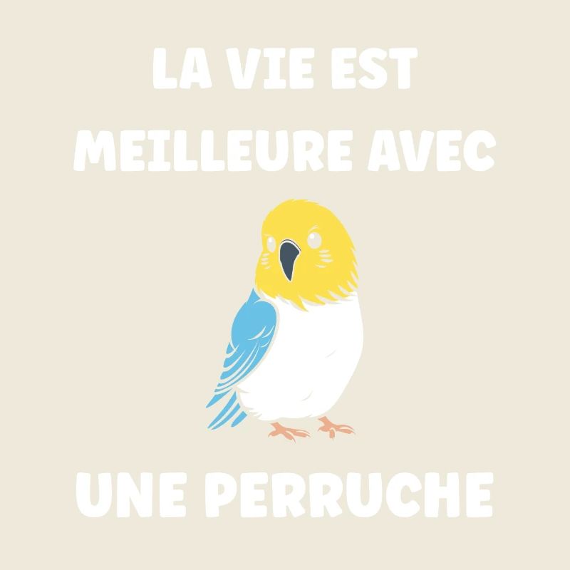 Oiseaux perruches humour petite perruche