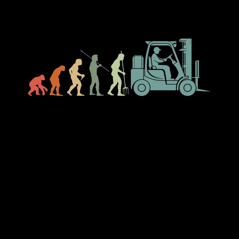 Conducteur de chariot élévateur Vintage Commis d’entrepôt Professions