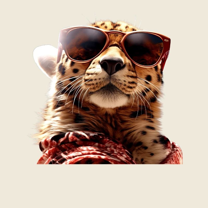 Lunettes de soleil guépard Chats guépard Mignon guépard