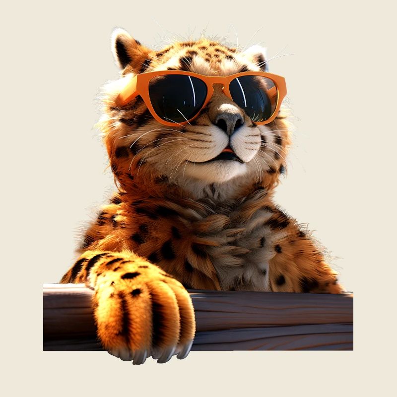 Lunettes de soleil guépard Chats guépard Mignon guépard