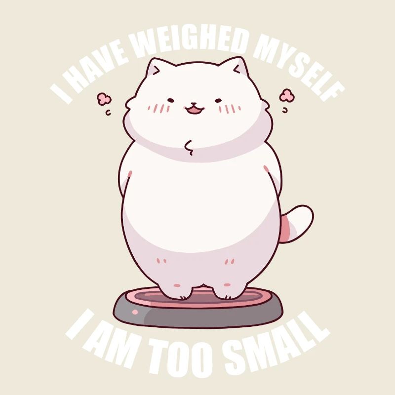 I've weighed myself I'm too small cat
