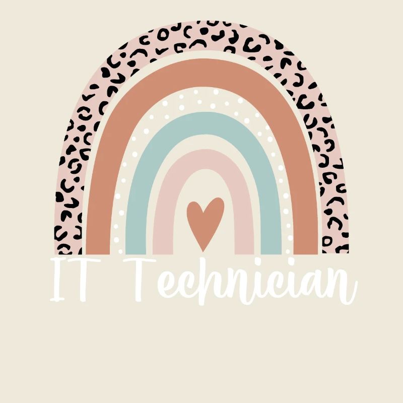 Technicien informatique Rainbow Leopard Drôle Technicien informatique