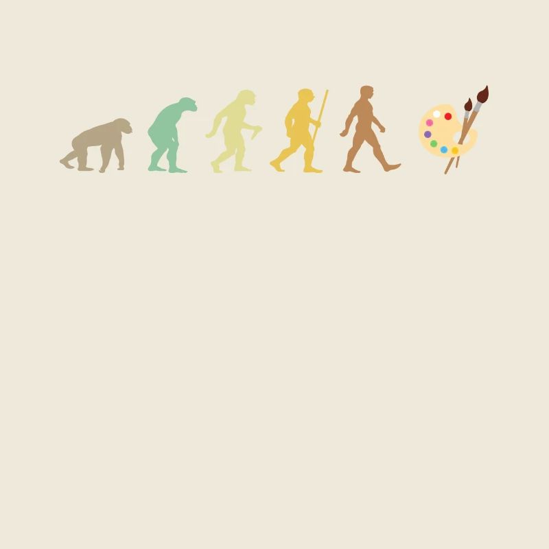 Malerei Retro Künstler Kunst Evolution Farbpalette