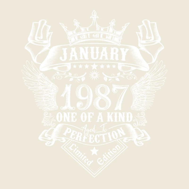 1987 Janvier 1987 anniversaire Janvier 1987