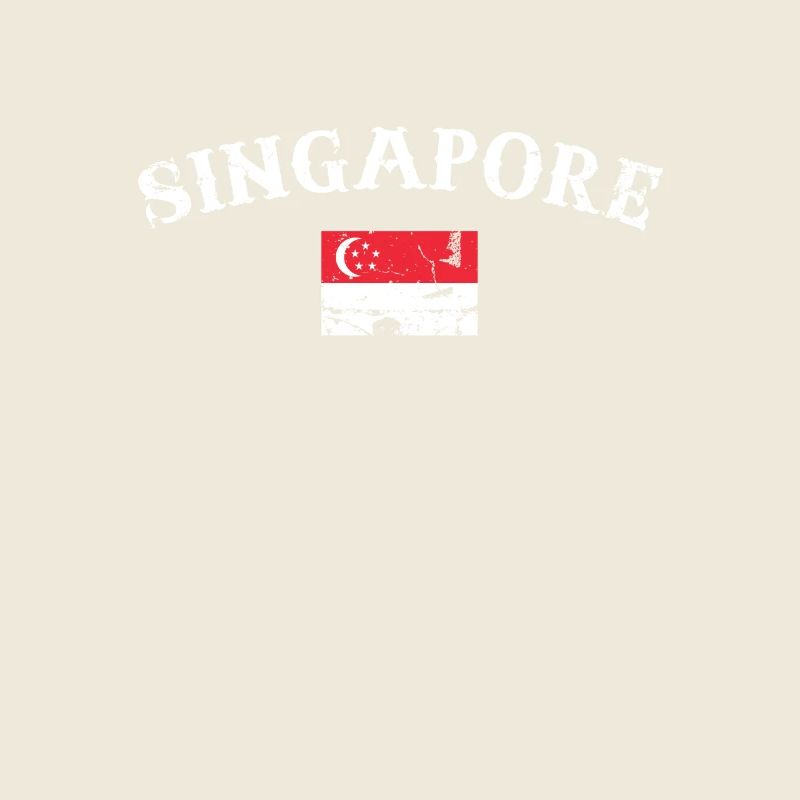 Singapour Vintage Singapour Drapeau de Singapour
