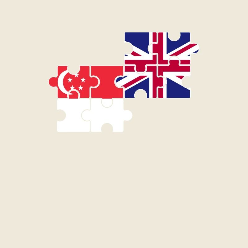 Singapour Royaume-Uni Drapeau Britannique Singapourien