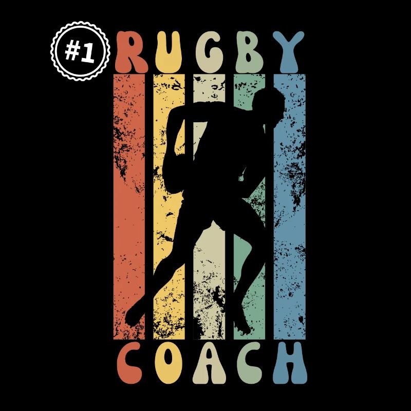 Number One Rugby Coach - Gift Idea For Rugby Teach
