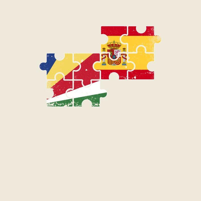 Seychelles Espagne Vintage drapeau Seychelles