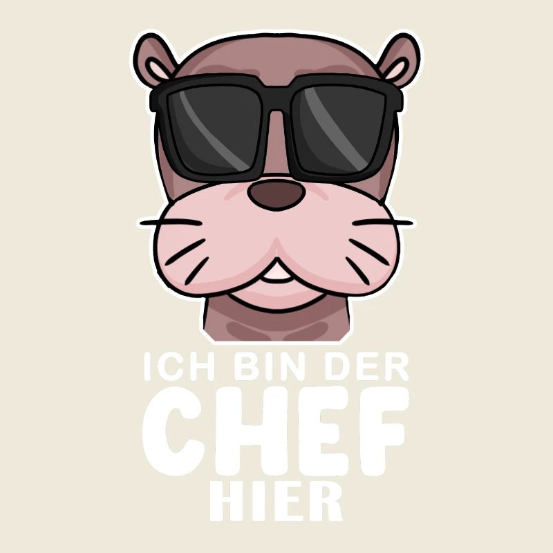 Chef Spruch mit Seelöwe Motiv