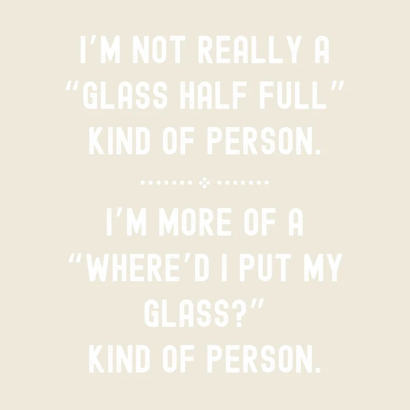 Glas halb voll oder leer