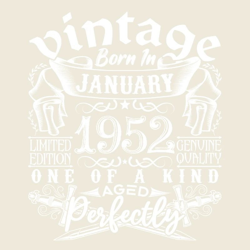 Janvier 1952 anniversaire Janvier 1952 January