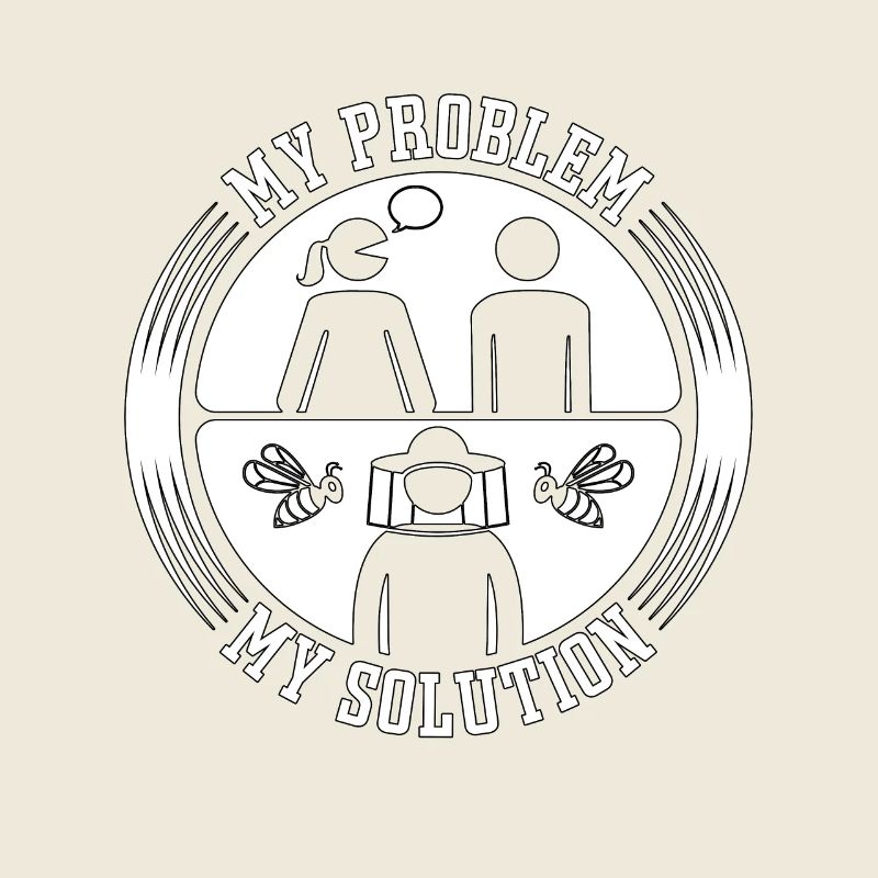 Beekeeper My Problem My Solution Pictogram Dad Mom