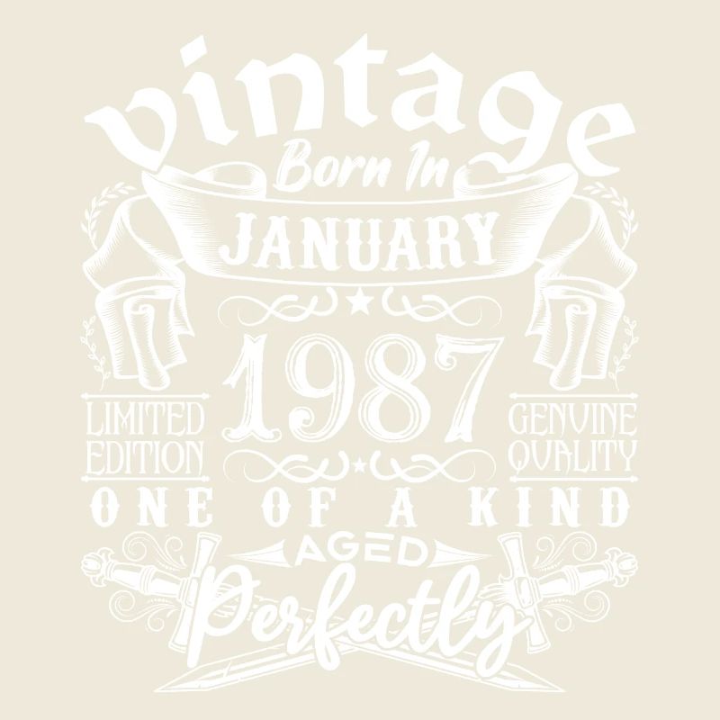 Janvier 1987 anniversaire Janvier 1987 January