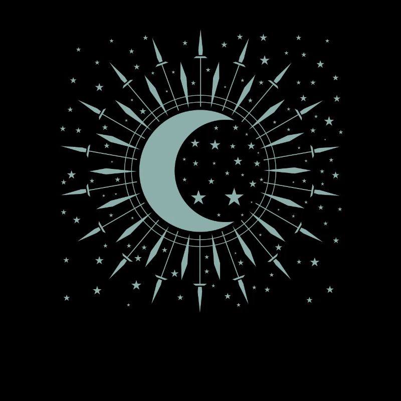 Cratère de ciel nocturne de la lune et de la starlette