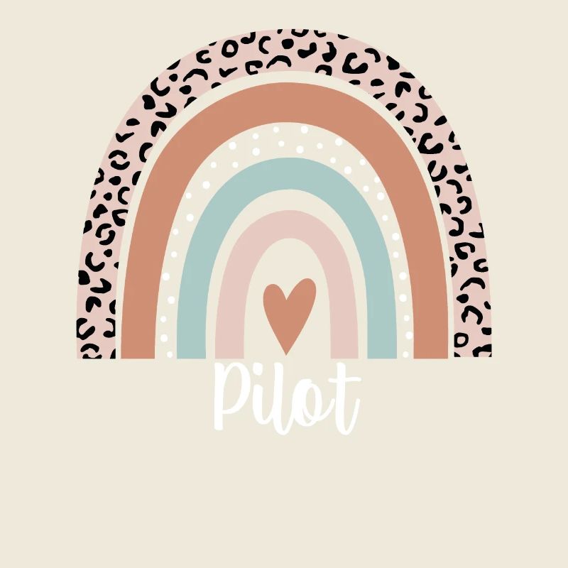 Pilot Rainbow Leopard Lustige Piloten-Anerkennung