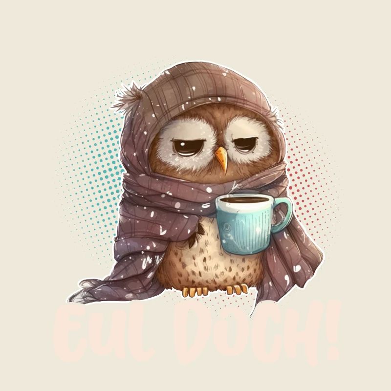 Eul Doch! Eule Lustige Kaffee Sprüche