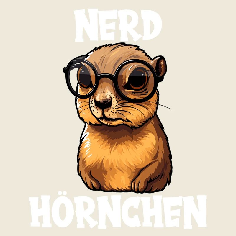 Nerdhörnchen Junge Jungen Erdhörnchen Nerdy Nerd