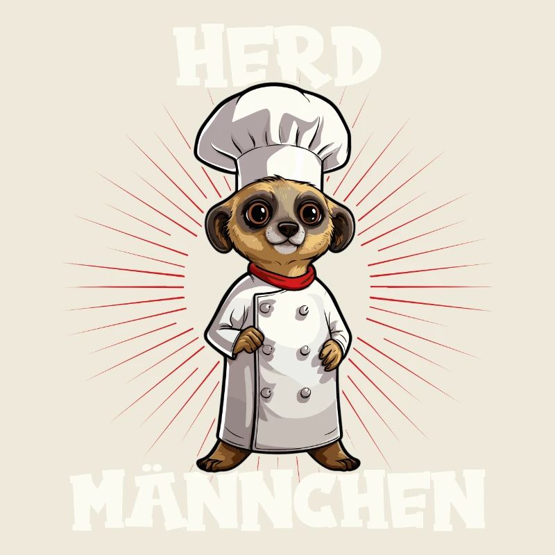 Erdmännchen kochen Koch Kochmütze Herdmännchen