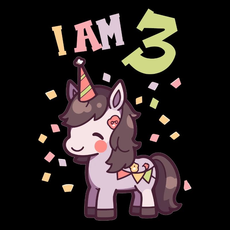 Ich bin 3 Jahre alt Pferde Pferd 3. Geburtstag