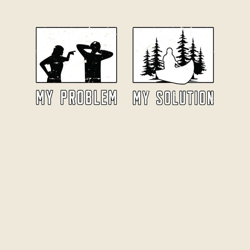 Kayaker My Problem My Solution Pictogram Dad Mom
