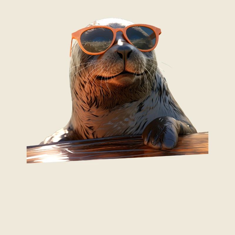 Phoque avec lunettes de soleil Phoque Morse Phoques mignons
