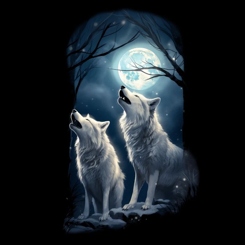 Weißer Wolf Geschenk