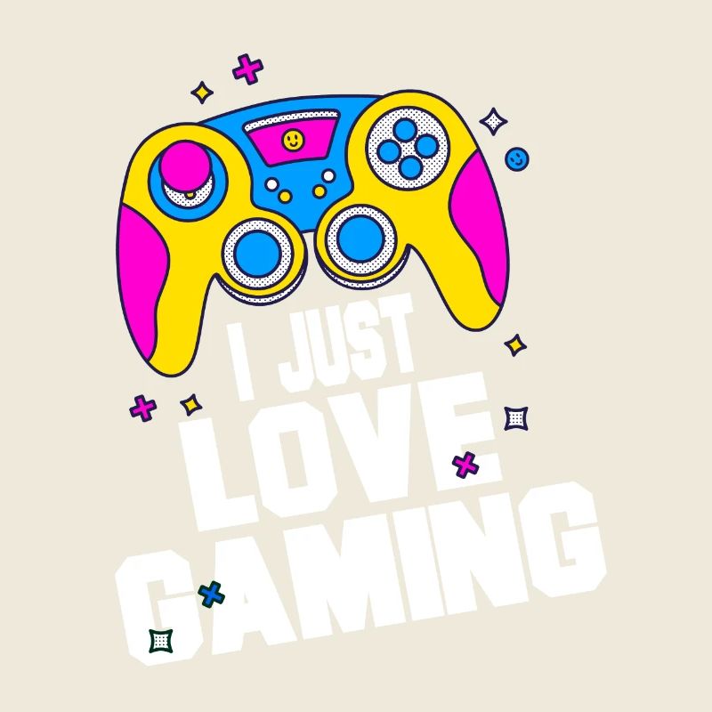 Leidenschaft fürs Gaming – Bunter Controller Desig