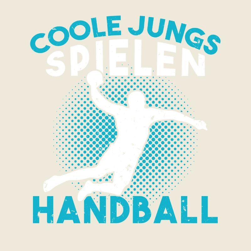 Cool guys playing handball handball