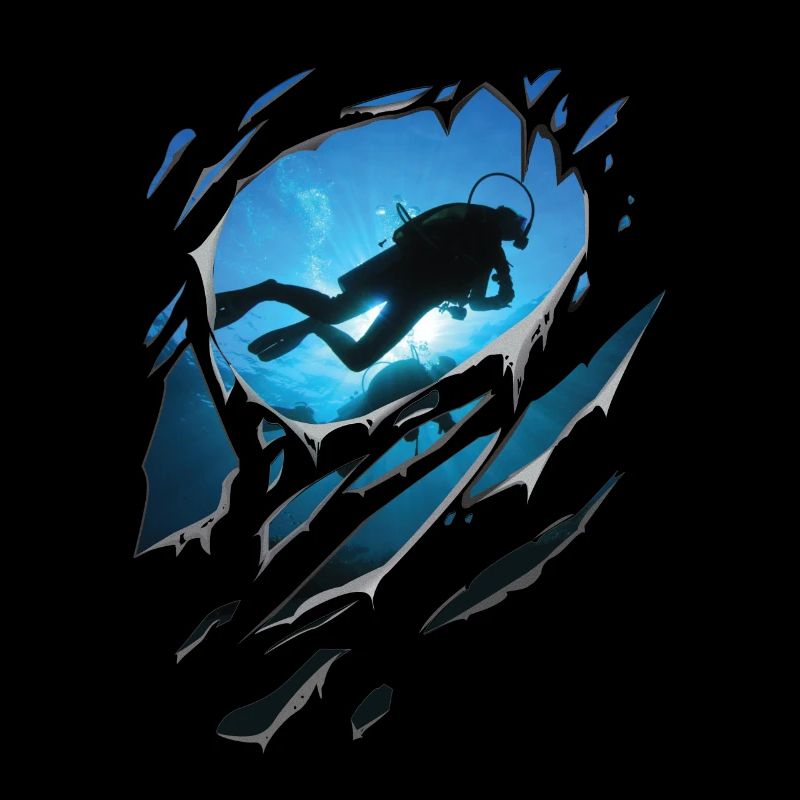 Zerrissen Tauchen Geschenk Risse