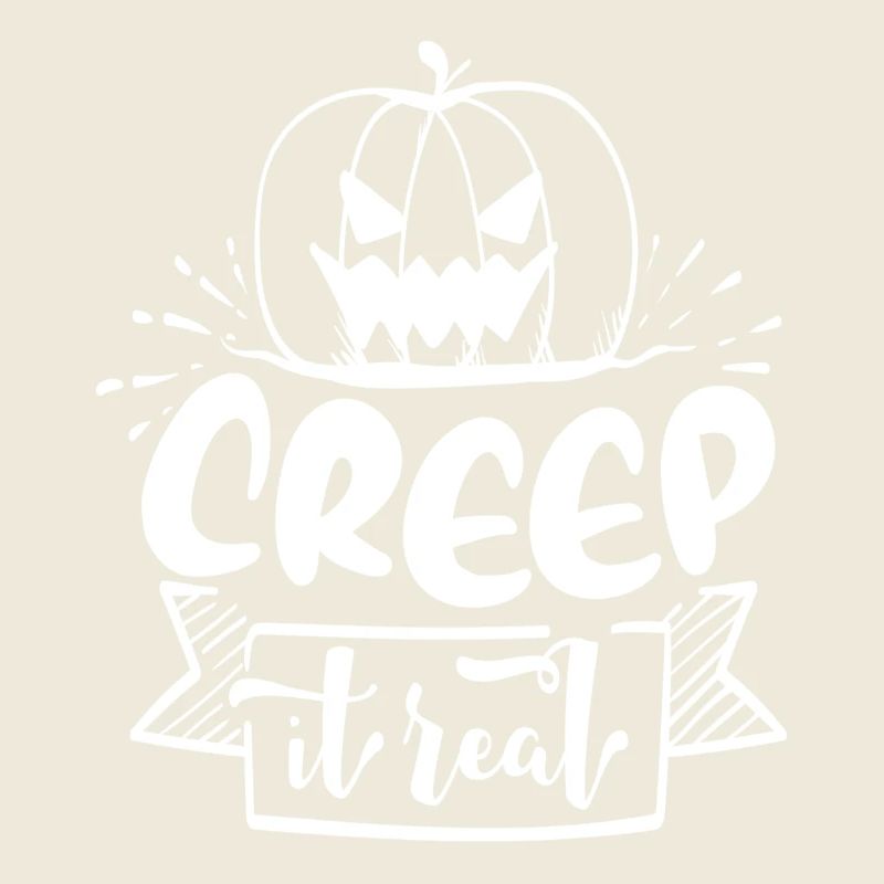 Creep it Real Pumpkin - blanc