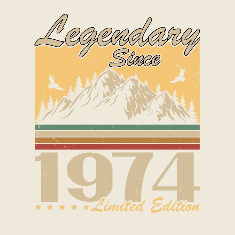 Legendary Since 1974 Vintage Birthday Gift