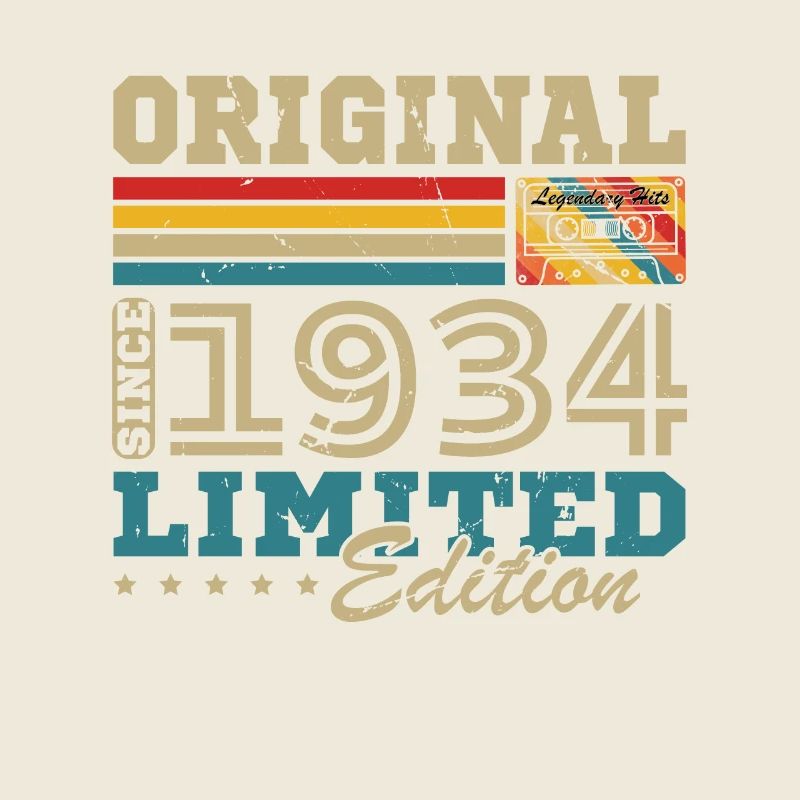 Original Born 1934 Vintage Birthday Gift