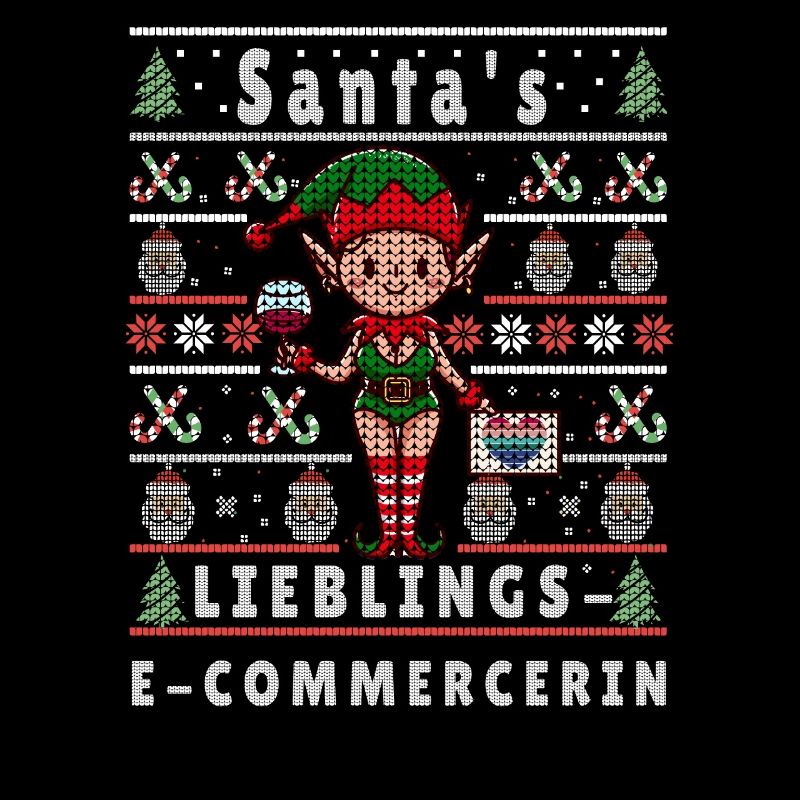 Ugly Christmas Santa's Favorite E-Commercer