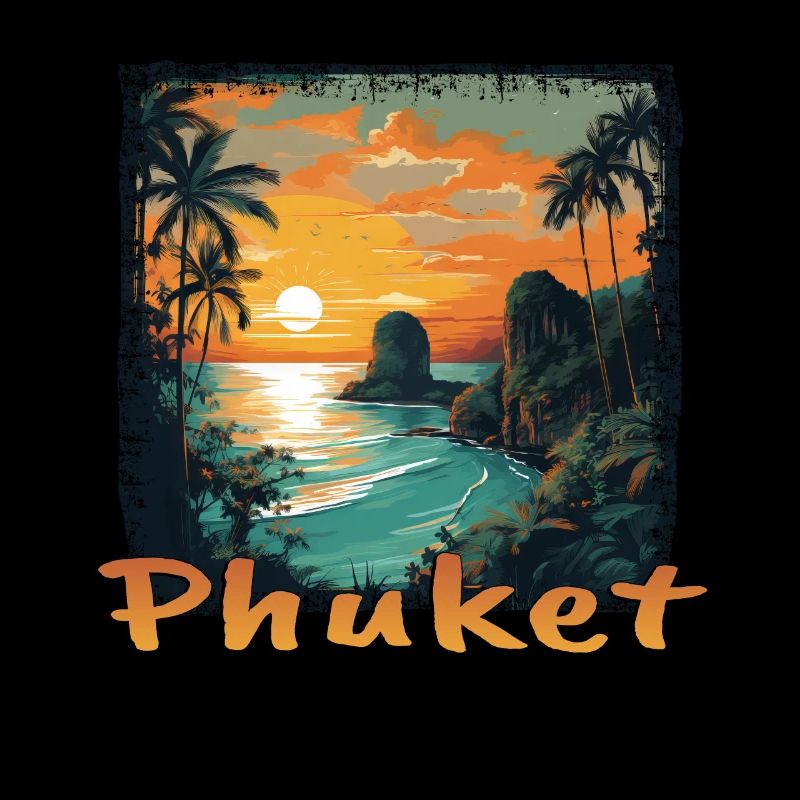Phuket Sunset Grunge Style