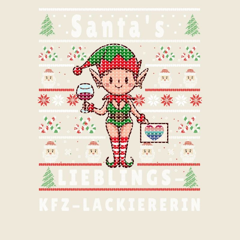 Ugly Christmas SANTA'S FAVORITE CAR PAINTER