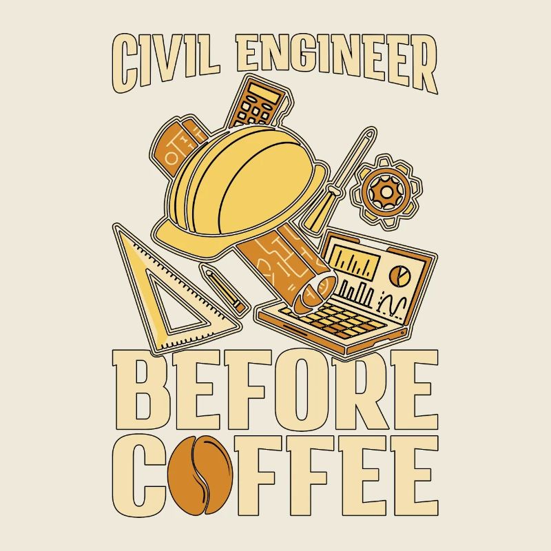 Civil Engineer Before Engineering Coffee Lover