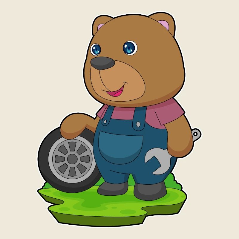 Bear Mechanic Car Tire