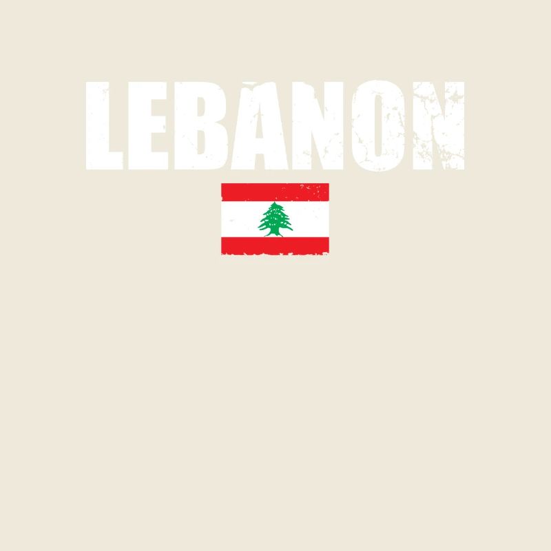 Liban Vintage Libanais Drapeau Libanais