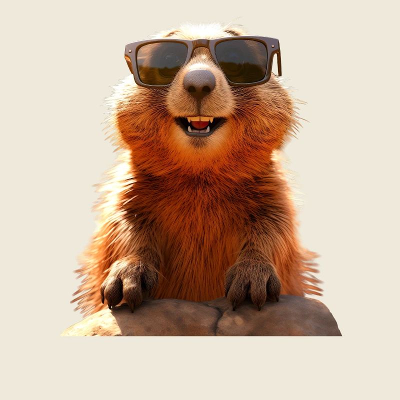 Marmot with sunglasses Rodent Ground Squirrel