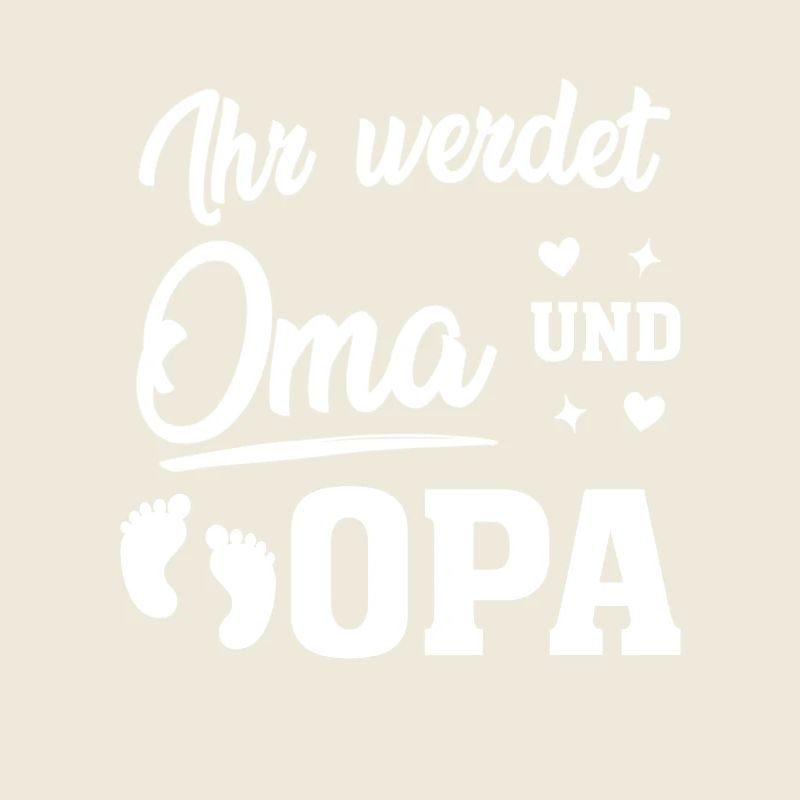Sie werden Oma und Opa Geschenk für werdende