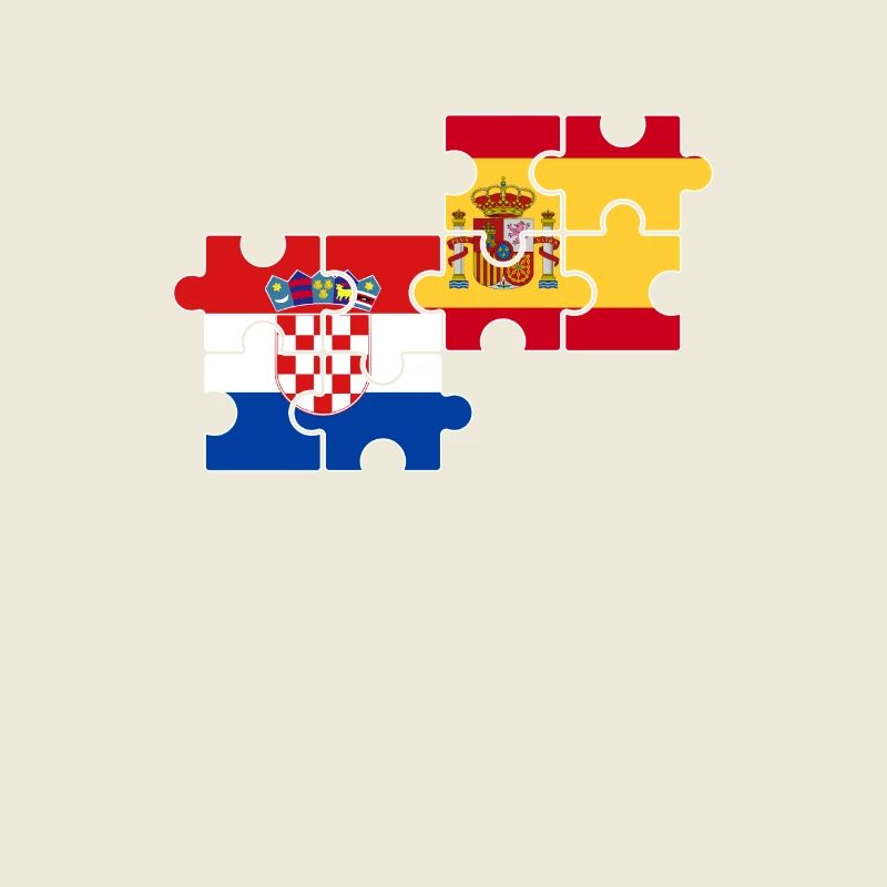 Croatie Espagne Drapeau Croatie espagnole