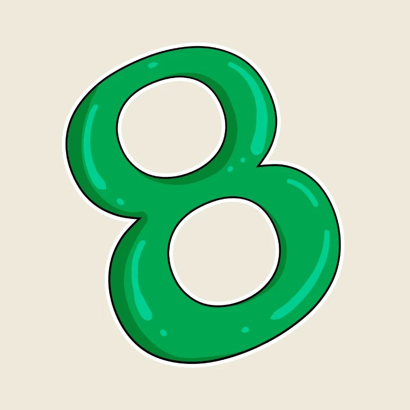 Eight - 8 - Green